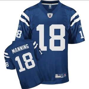 New Reebok Indianapolis COLTS Kids NFL On Field Jersey Peyton MANNING #18 L 7